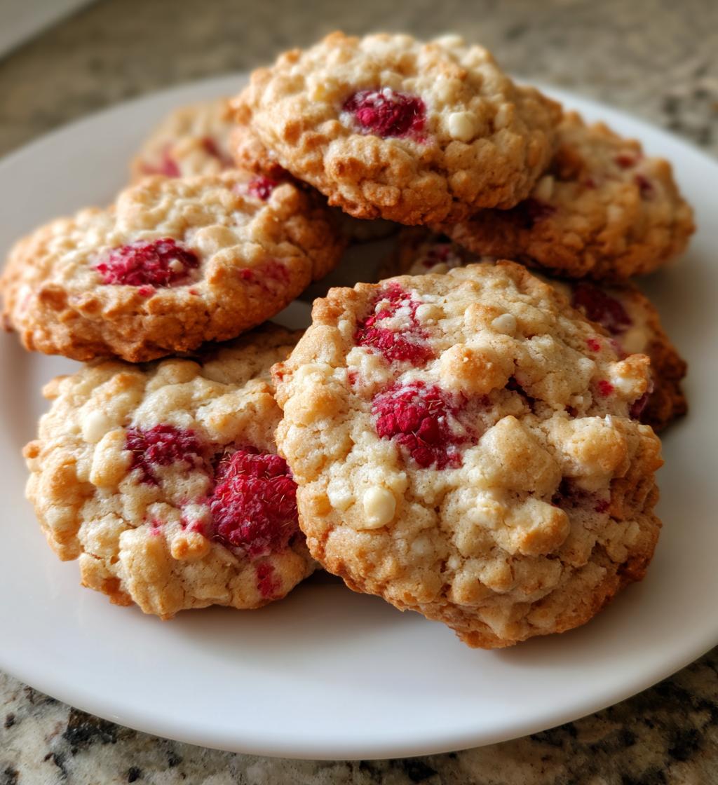 raspberry crumble cookies - detail 1
