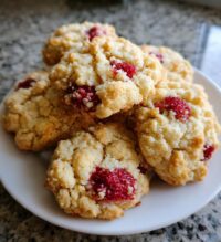 raspberry crumble cookies