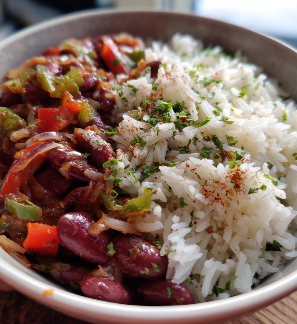 red beans and rice - detail 1