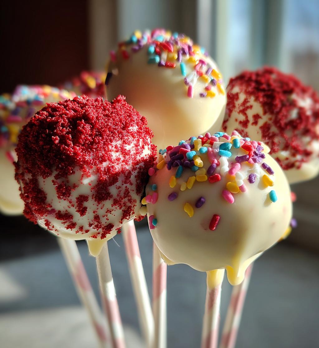 red velvet cake pops recipe - detail 1