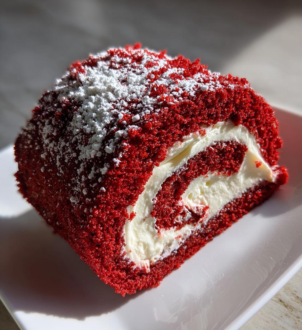 red velvet cake roll - detail 1