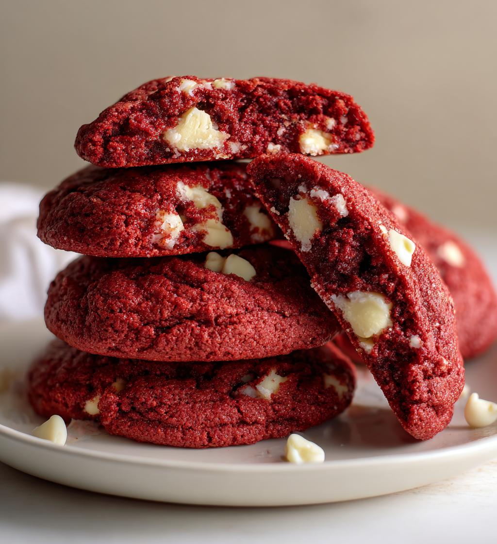 red velvet cookies - detail 1