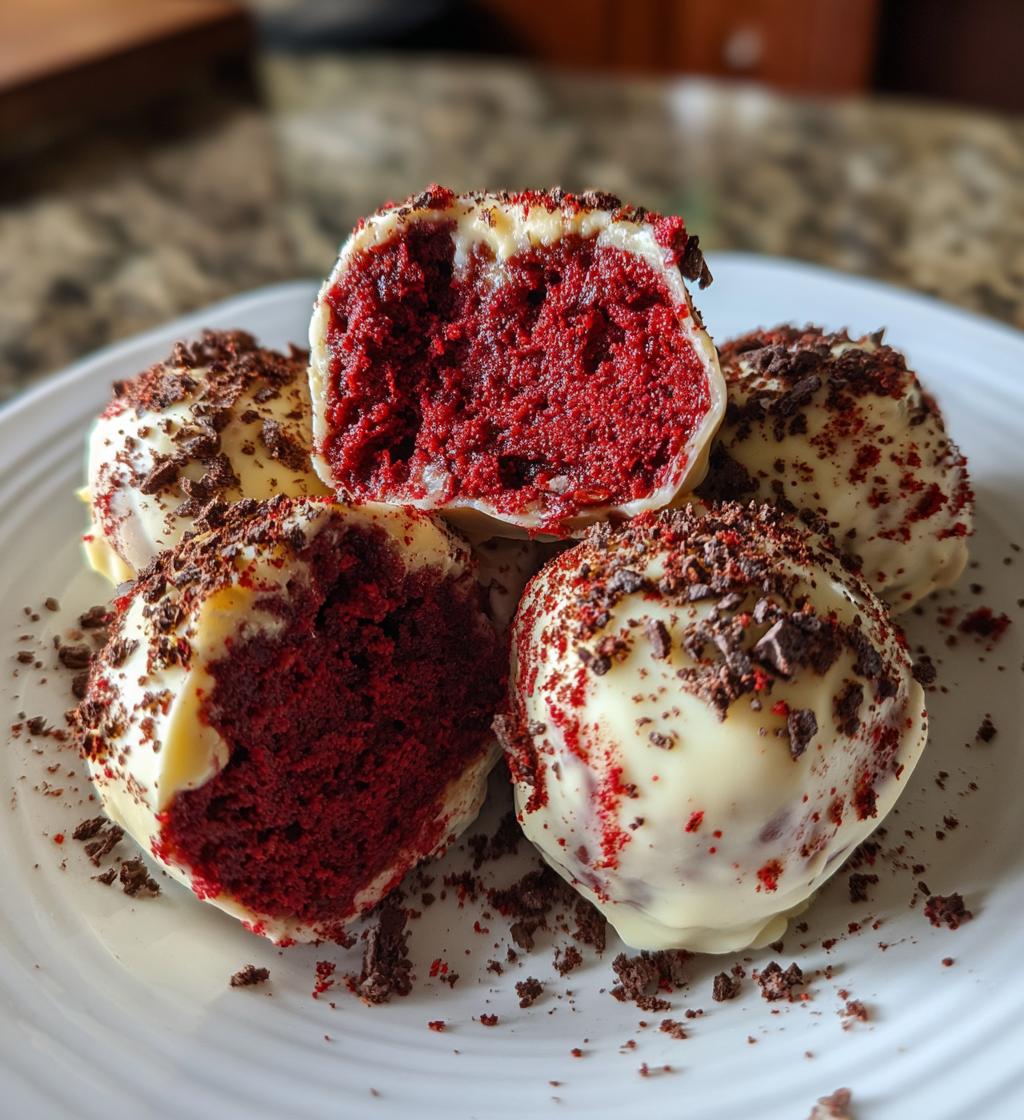 red velvet truffles - detail 1