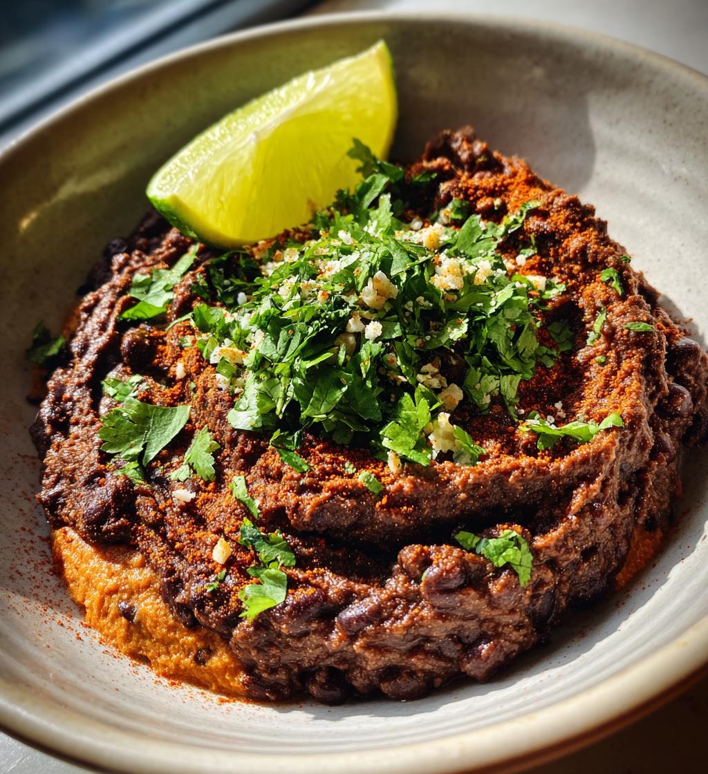 refried black beans recipe - detail 1