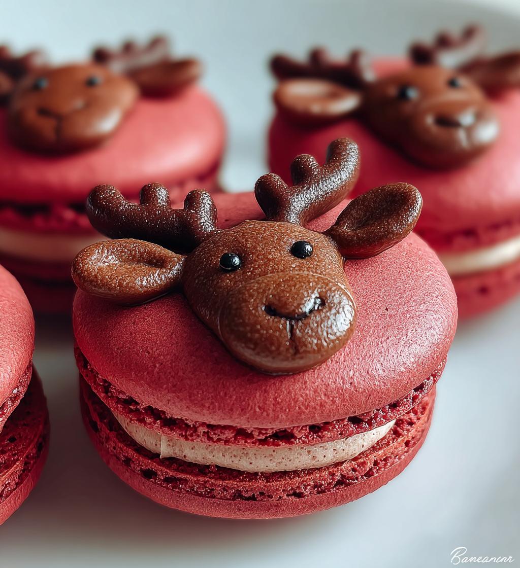 reindeer macarons - detail 1