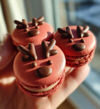 reindeer macarons