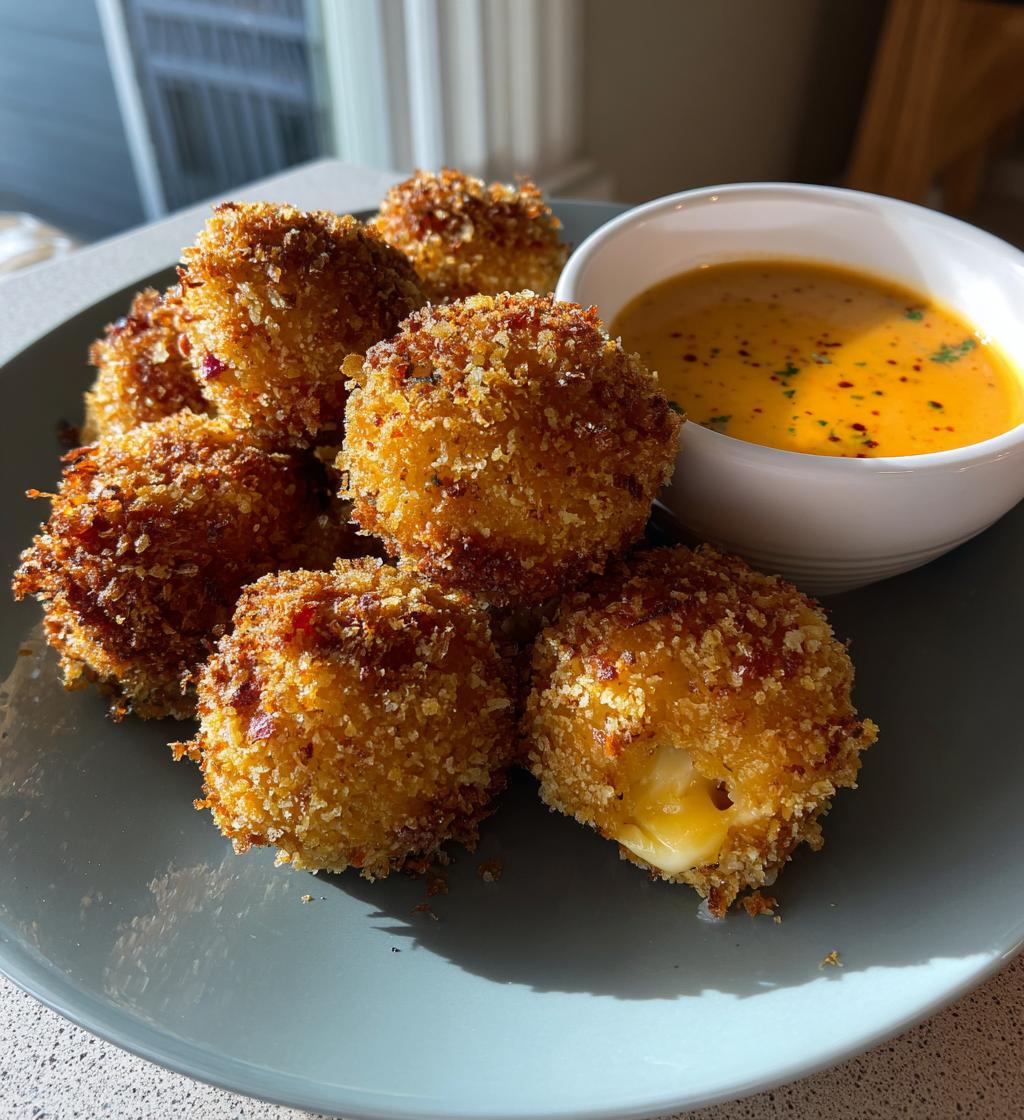 reuben balls with spicy thousand island dipping sauce - detail 1