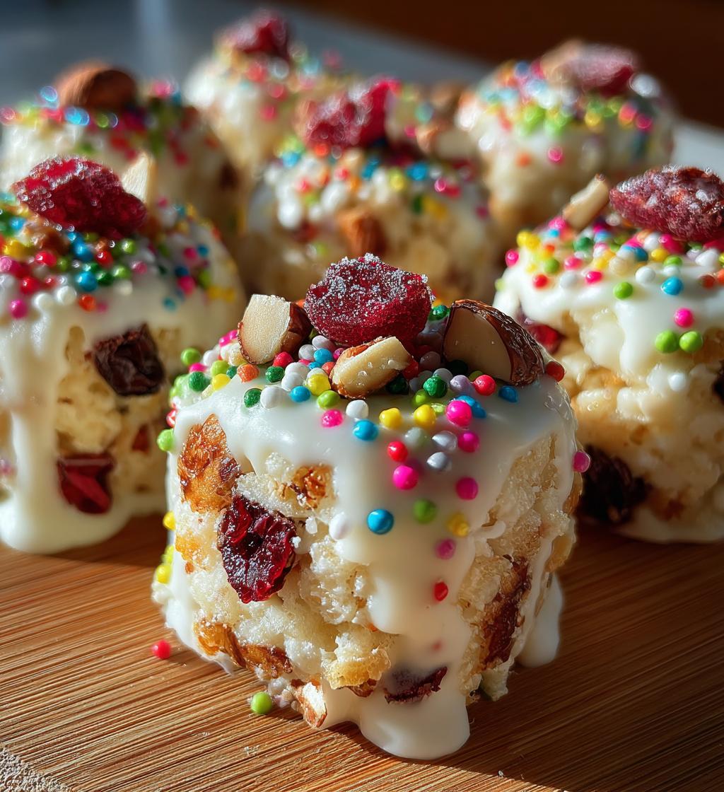 rice krispie christmas puddings - detail 1