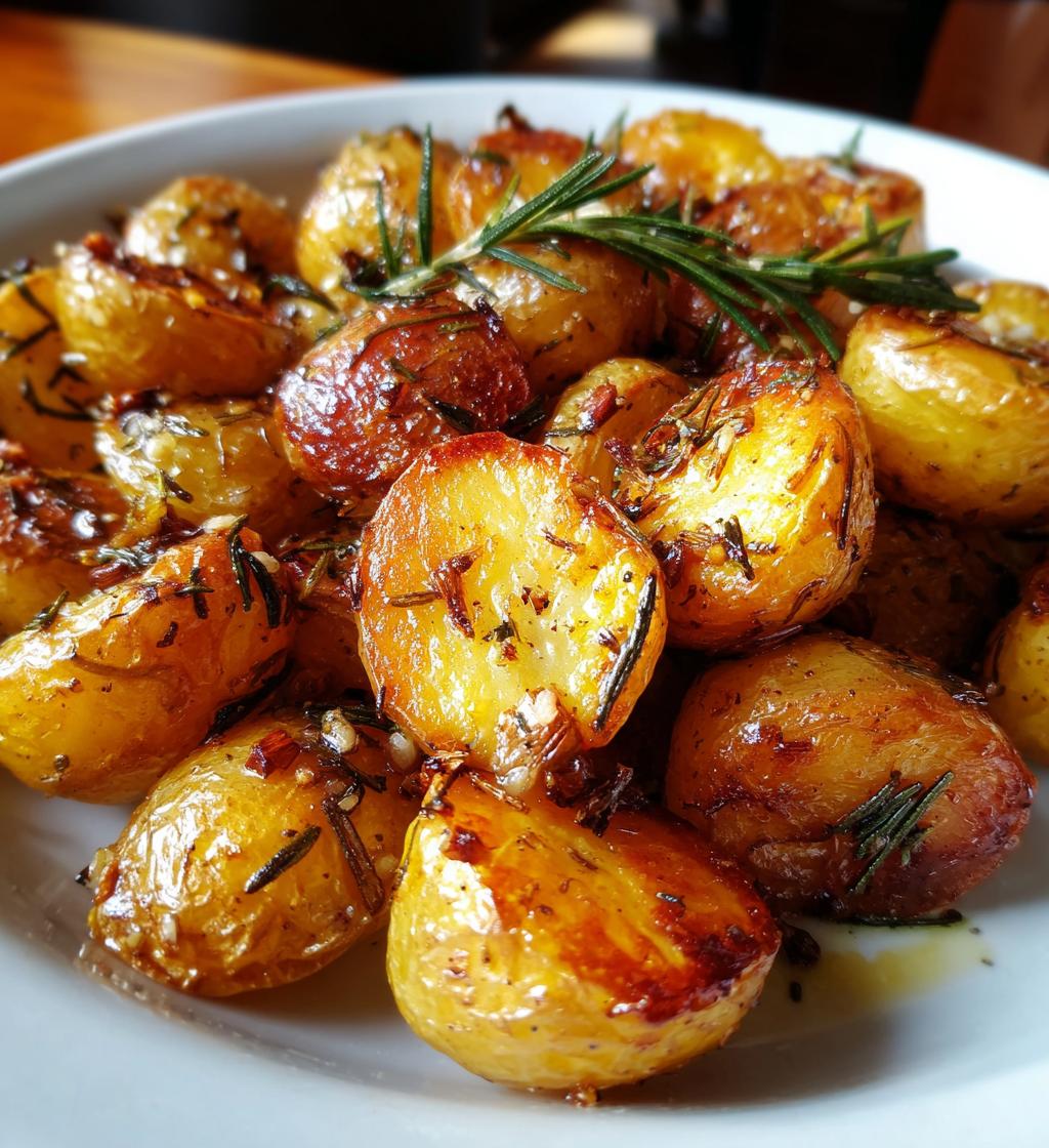 roasted baby potatoes with rosemary and garlic