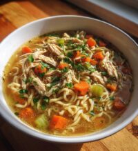 roasted chicken noodle soup