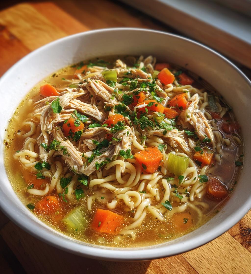 roasted chicken noodle soup