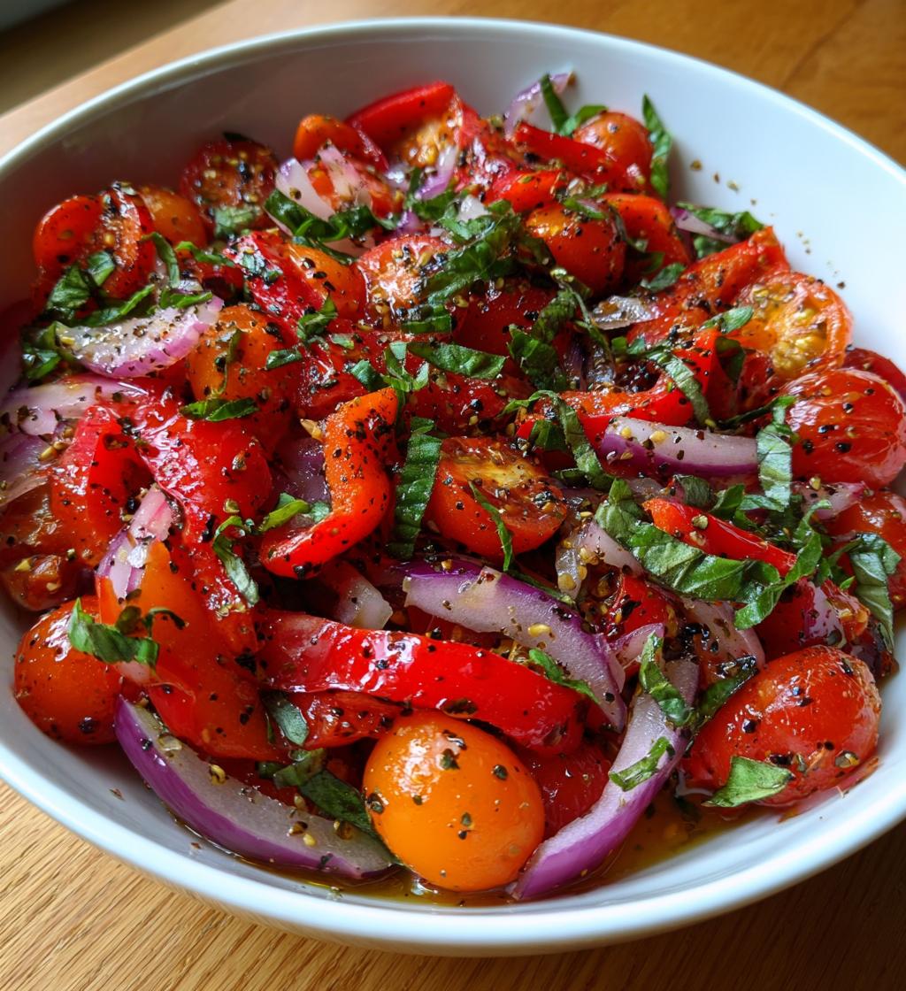 roasted red pepper salad