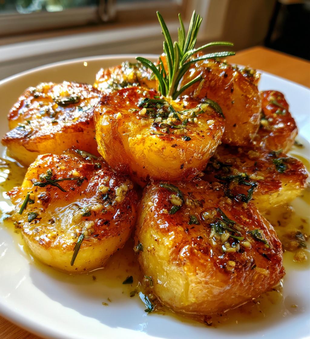 rosemary garlic smashed potatoes