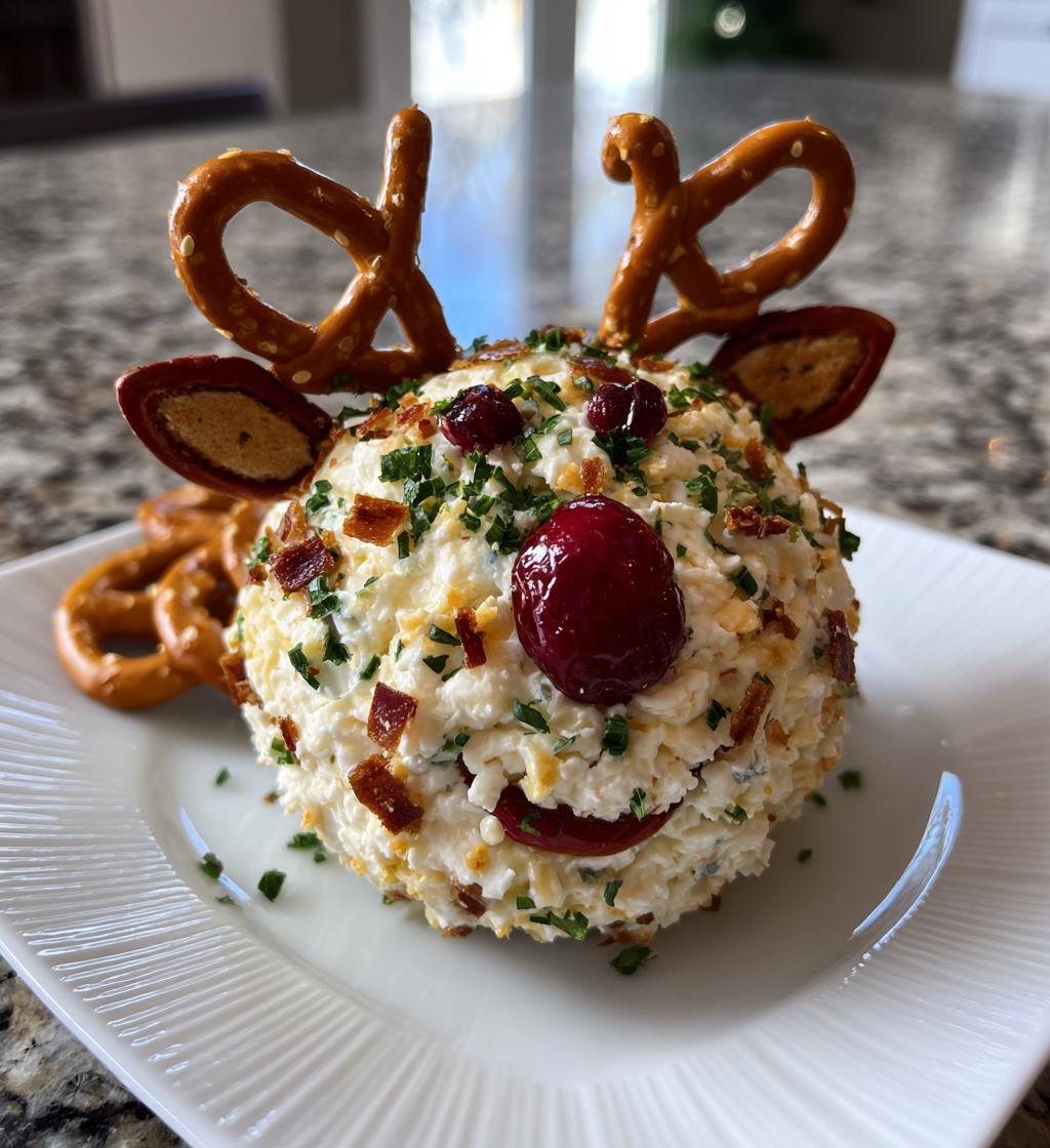 rudolph christmas cheese ball