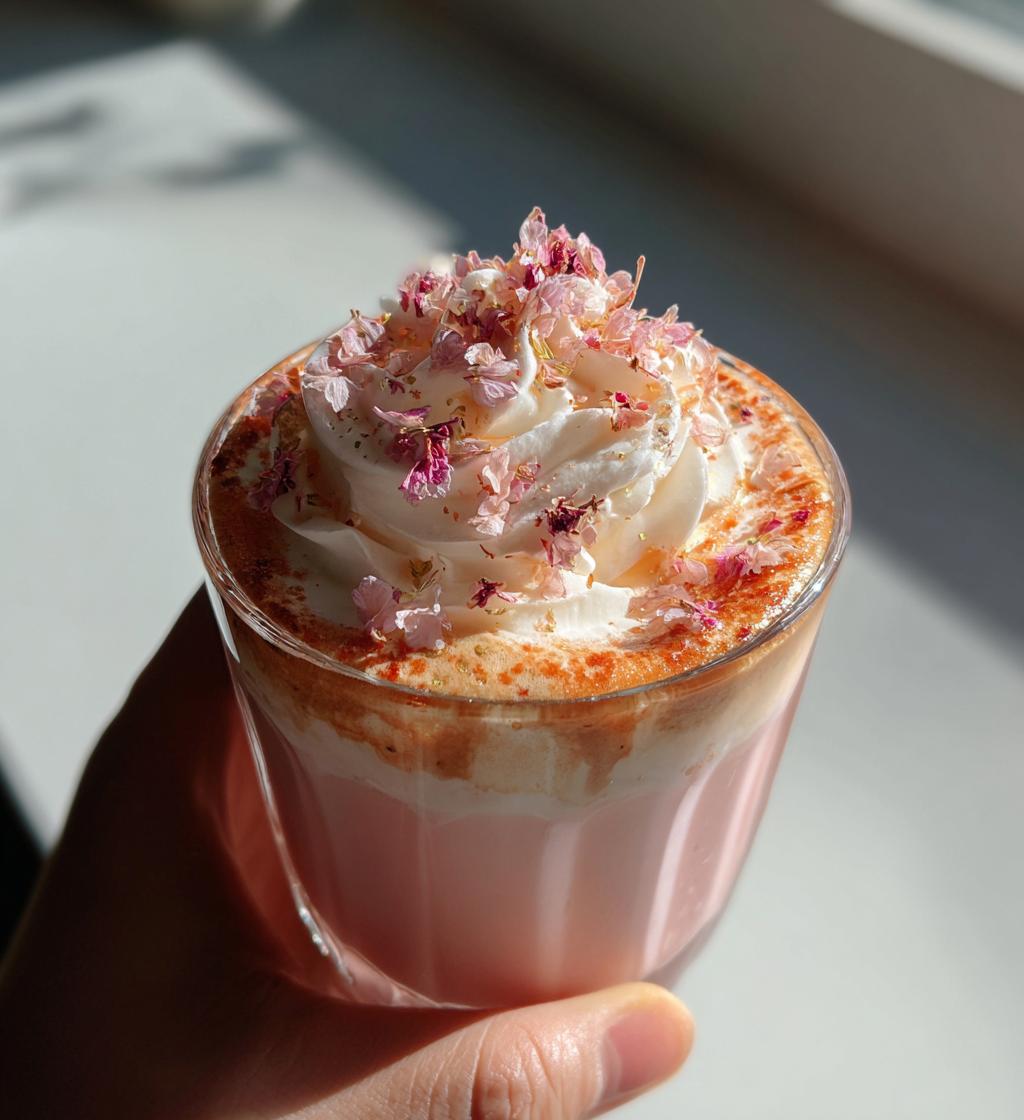 sakura latte - detail 1