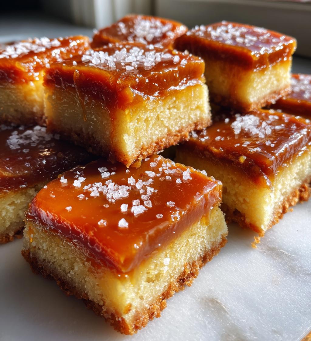 salted caramel butter bars