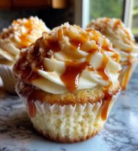 salted caramel cream cheese cupcakes