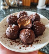salted caramel fudge truffles