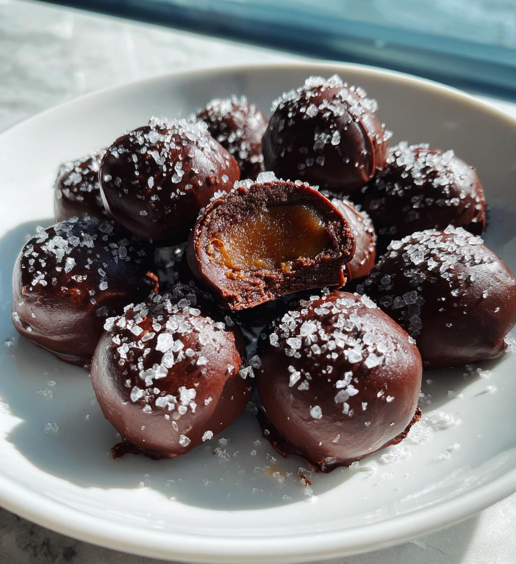 salted caramel truffles