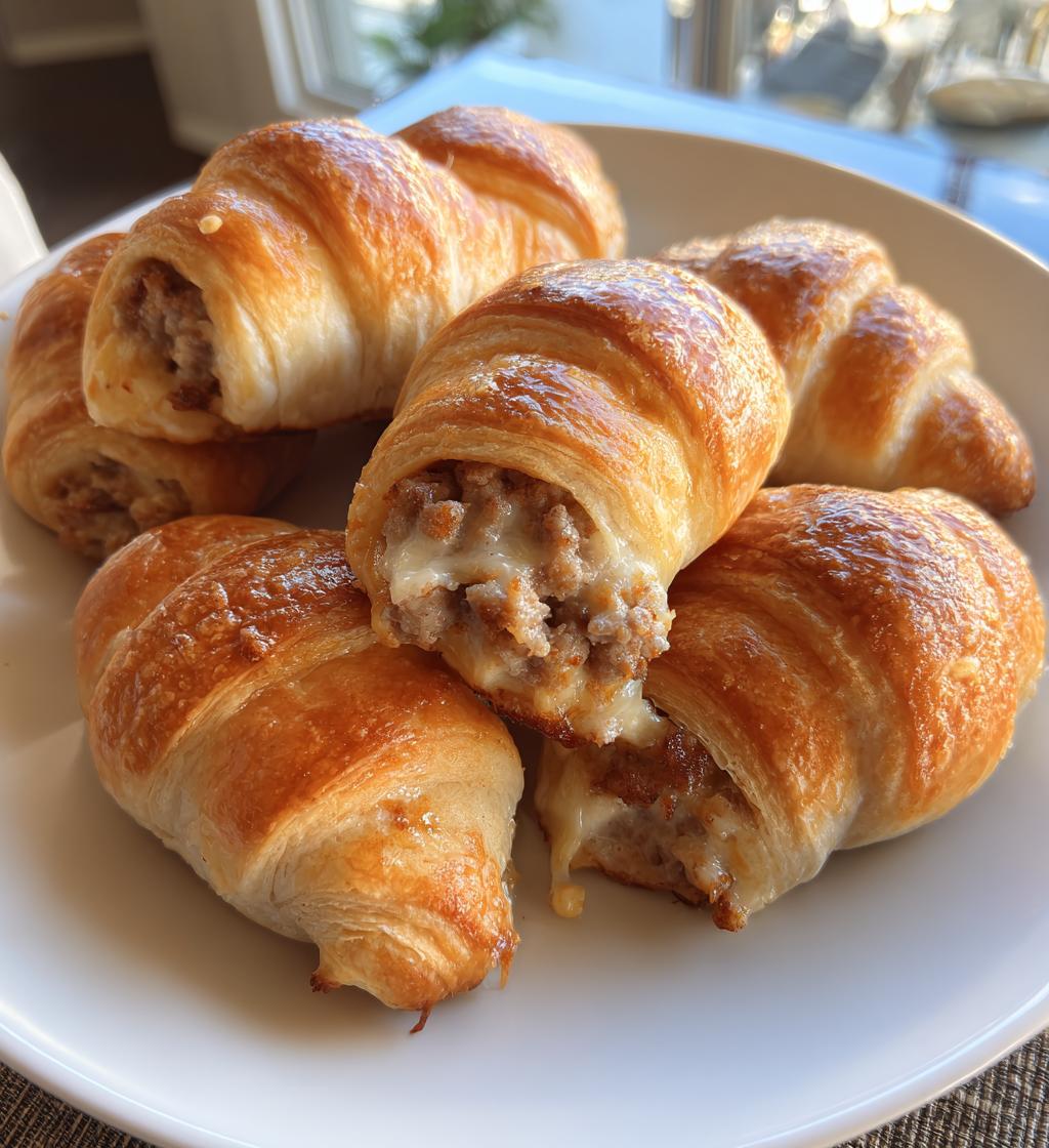 sausage cream cheese crescents - detail 1