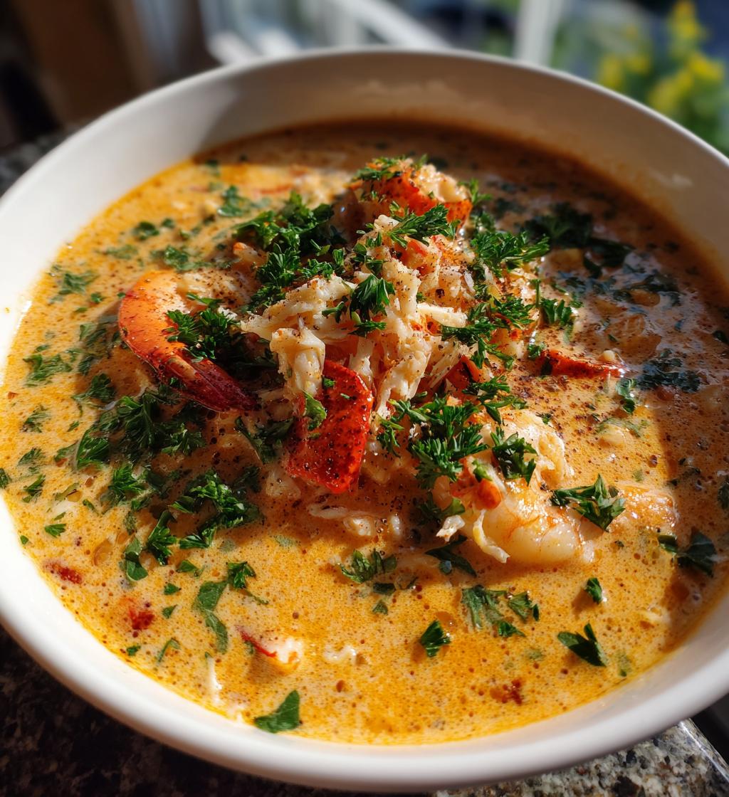 seafood bisque bowl
