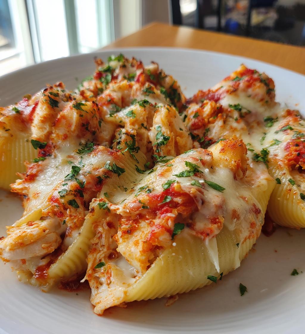 seafood stuffed shells - detail 1