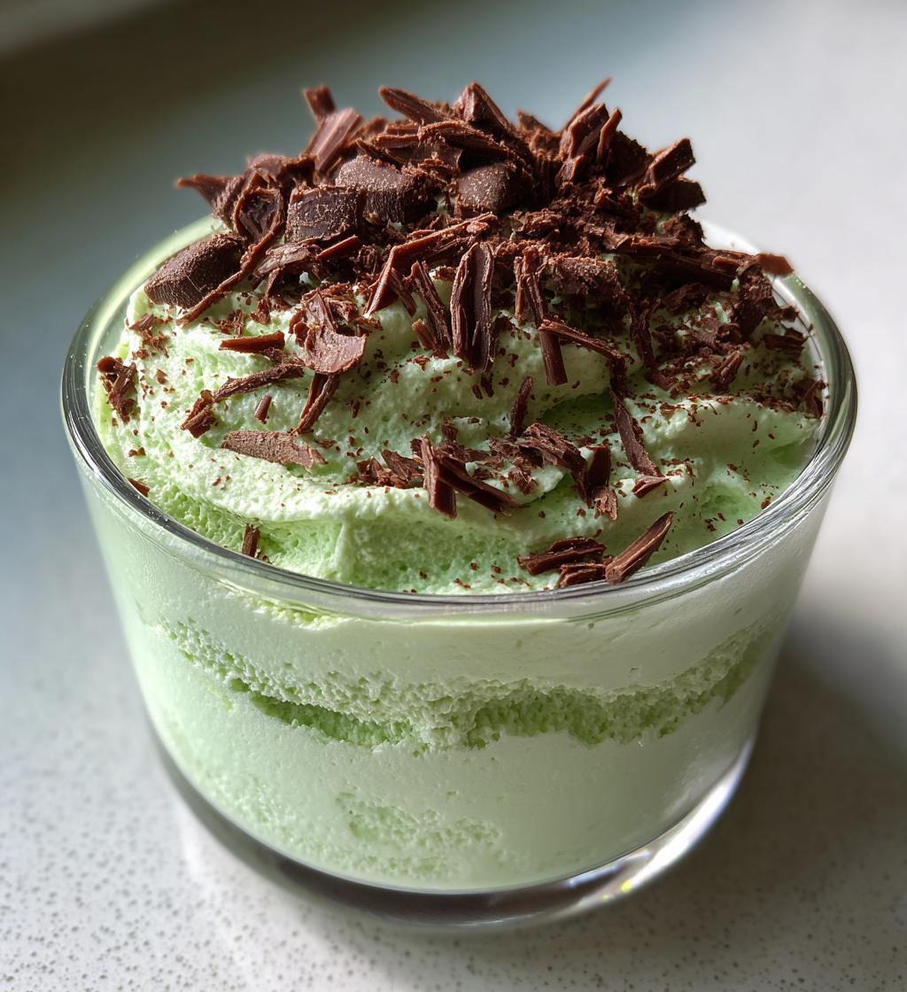 shamrock cheesecake fluff - detail 1