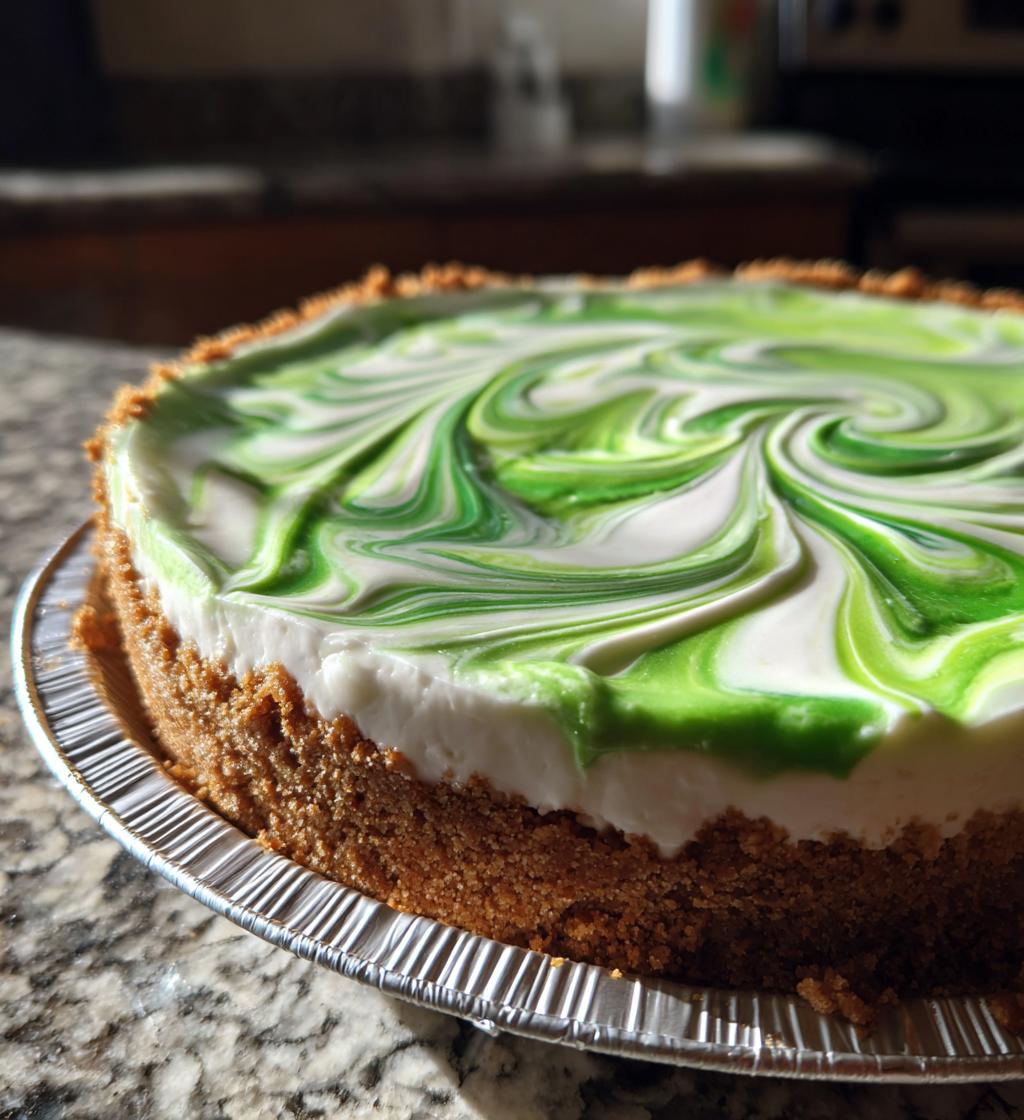 shamrock swirl pie - detail 1