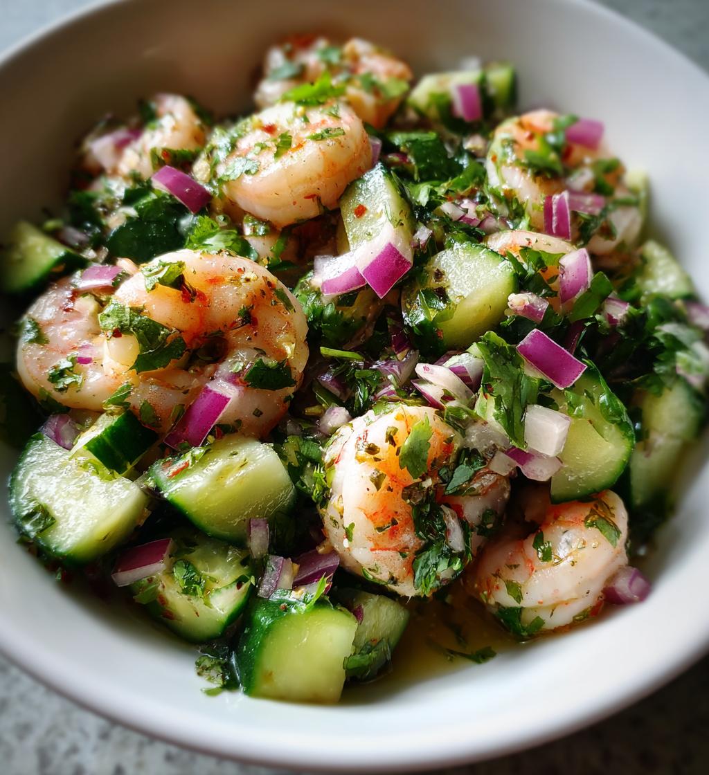 shrimp and cucumber salad