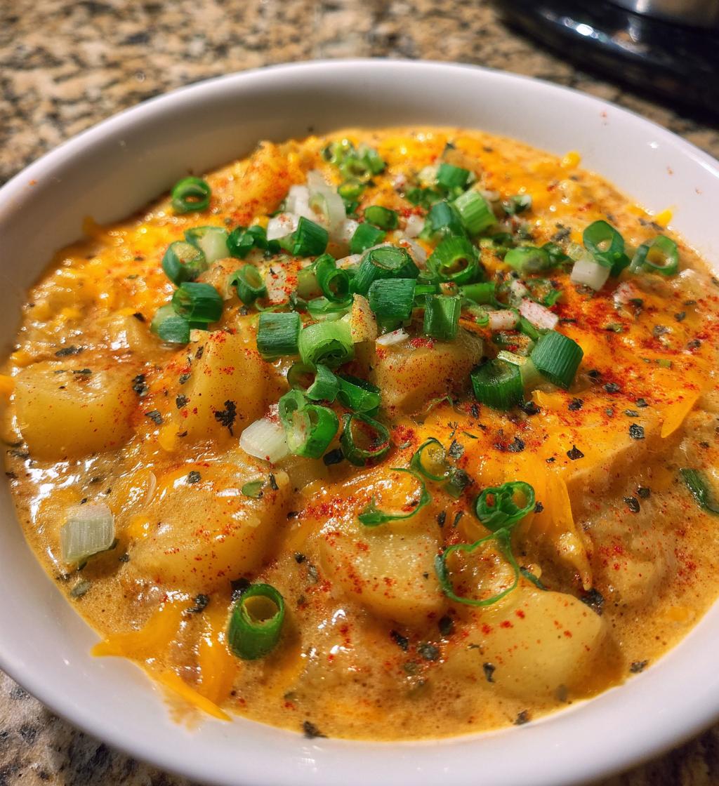 slow cooker cajun potato soup
