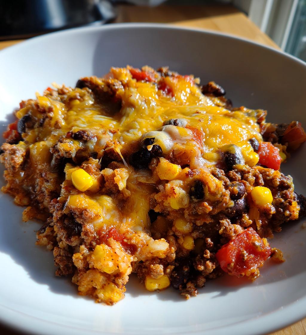 slow cooker cowboy casserole - detail 1