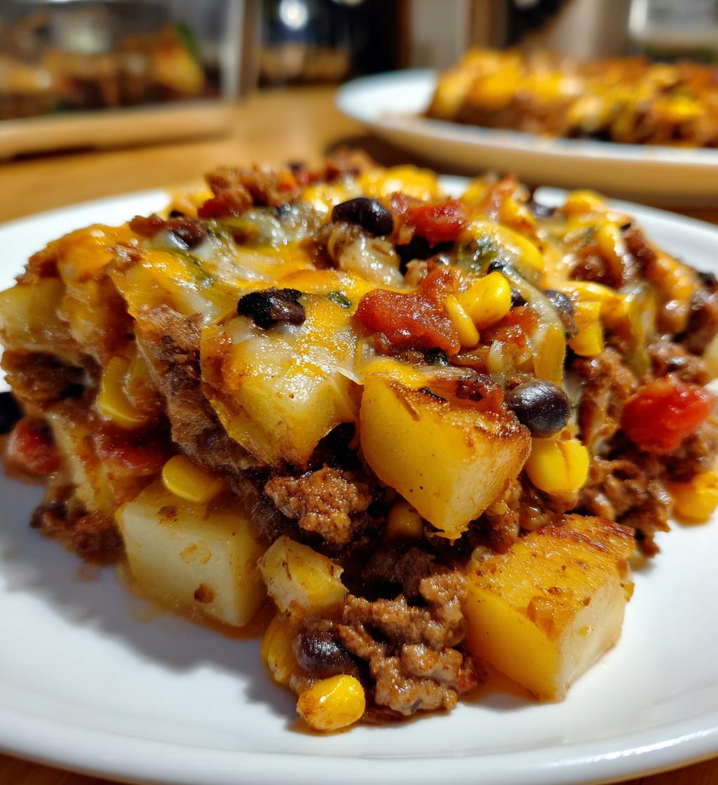 slow cooker cowboy potato casserole