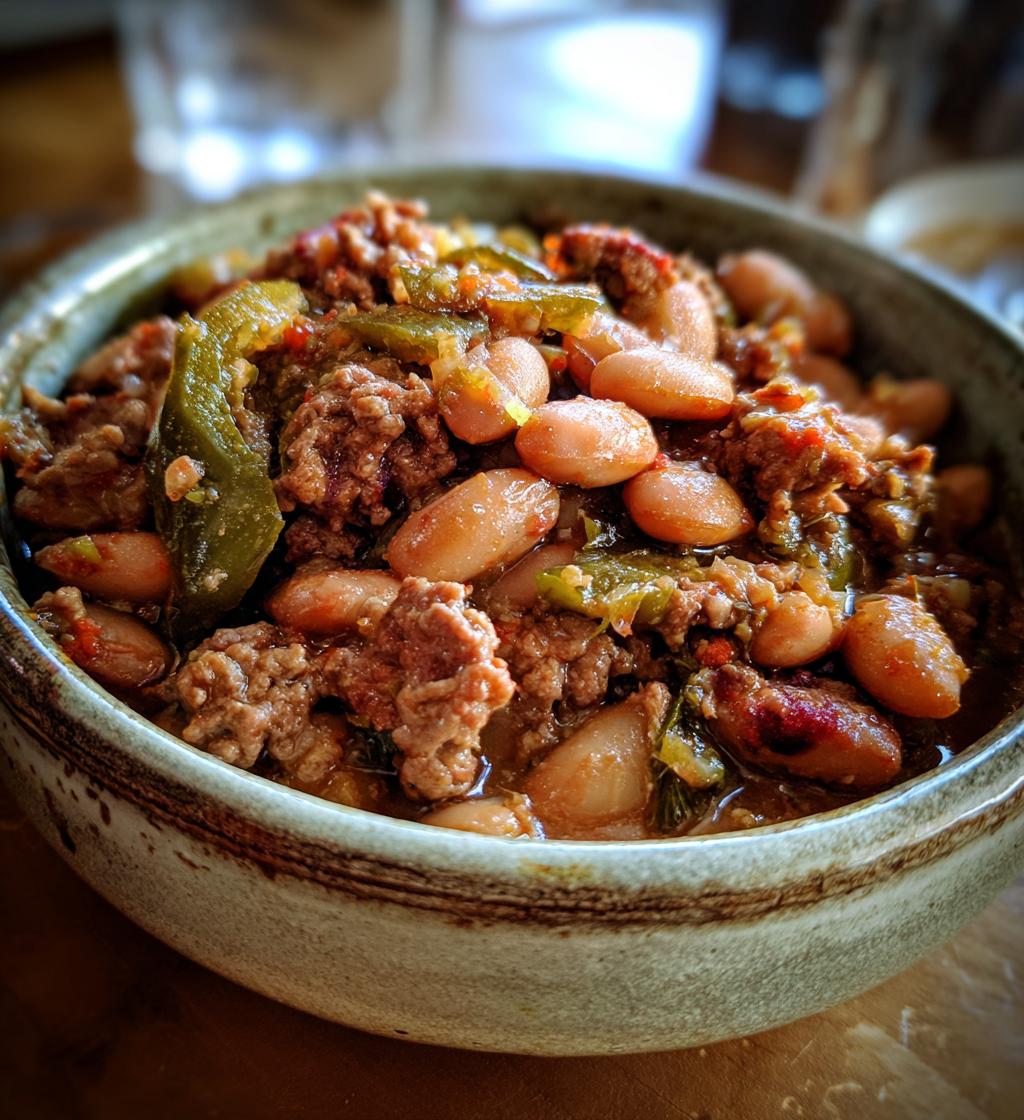 slow cooker pinto beans green chile and beef