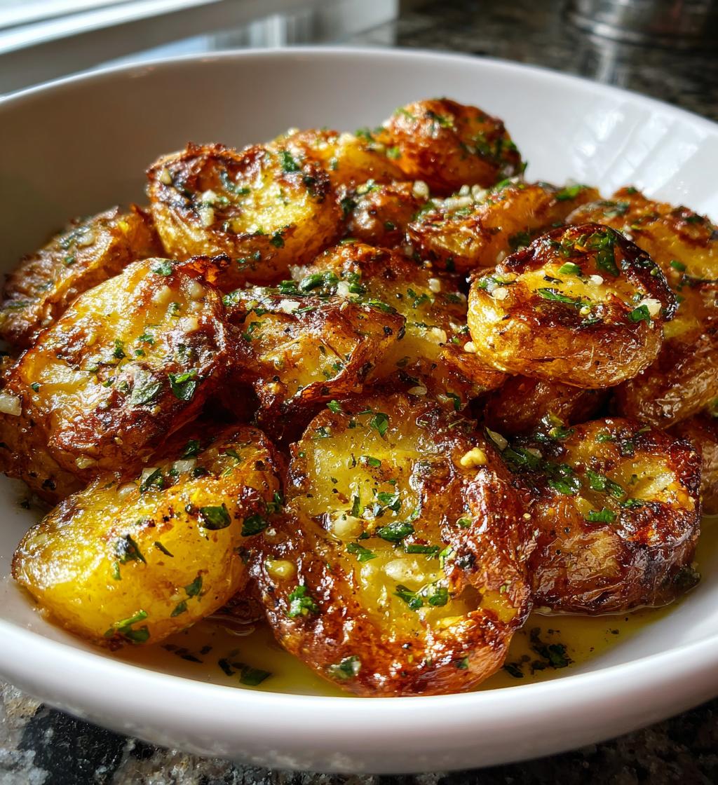 smashed potatoes - detail 1