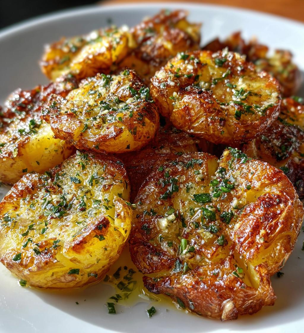 smashed potatoes