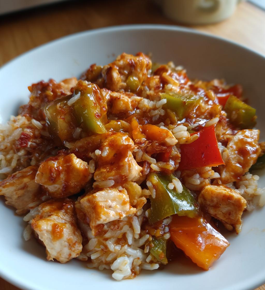 smoky chipotle bbq chicken and rice skillet - detail 1