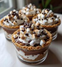 smores cheesecake pudding cups