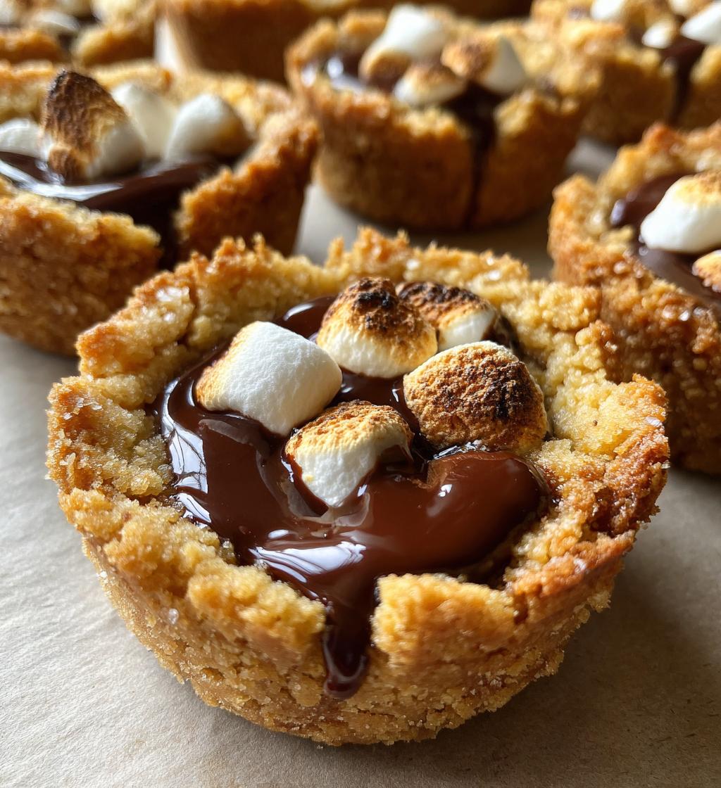 smores cookie cups