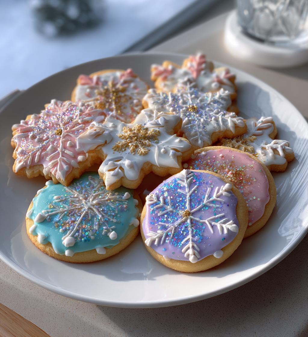 snow globe cookies - detail 1