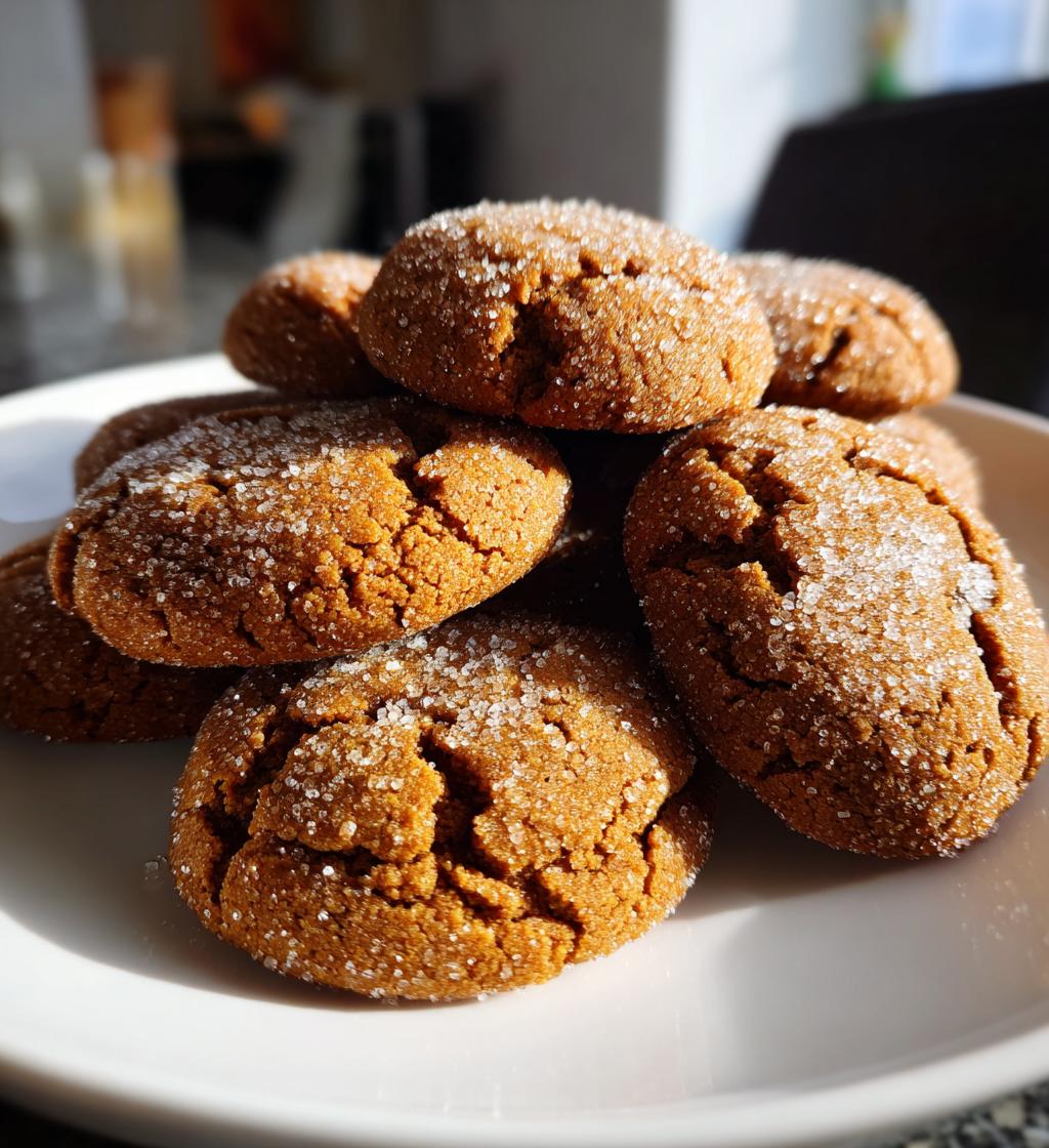 soft chewy ginger molasses cookies