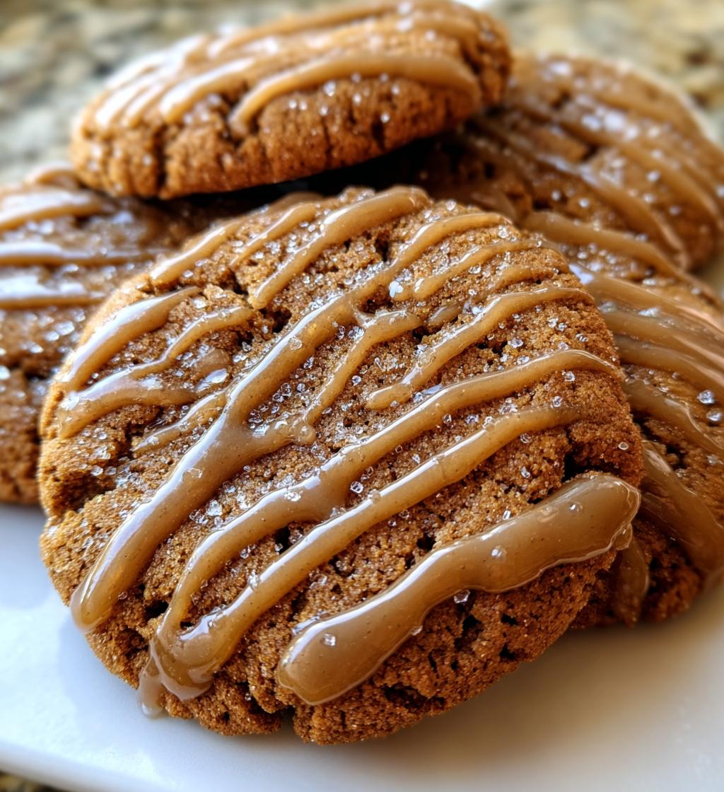 soft gingerbread cookies with maple glaze - detail 1