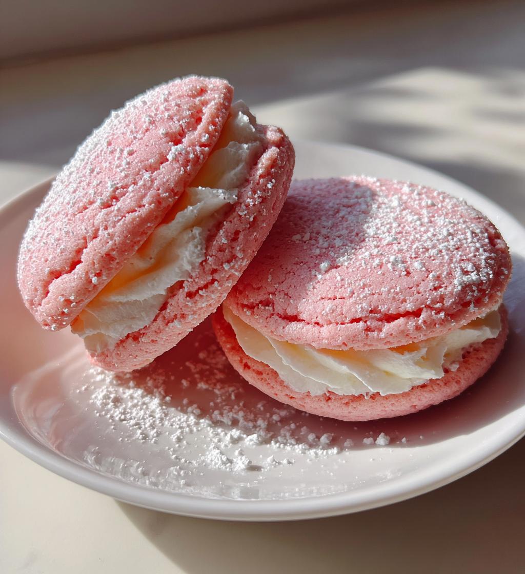 soft strawberry cake mix sandwich cookies - detail 1