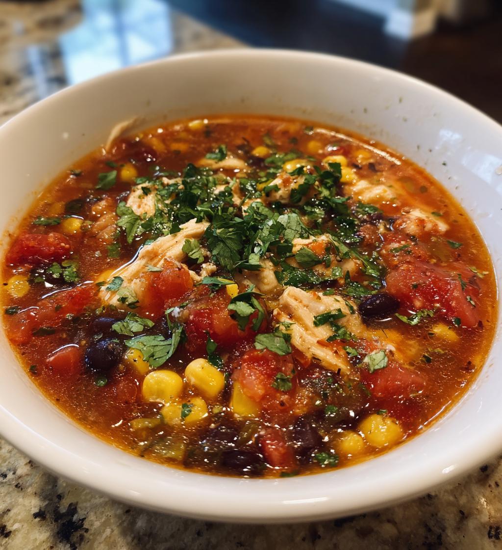 southwest chicken soup