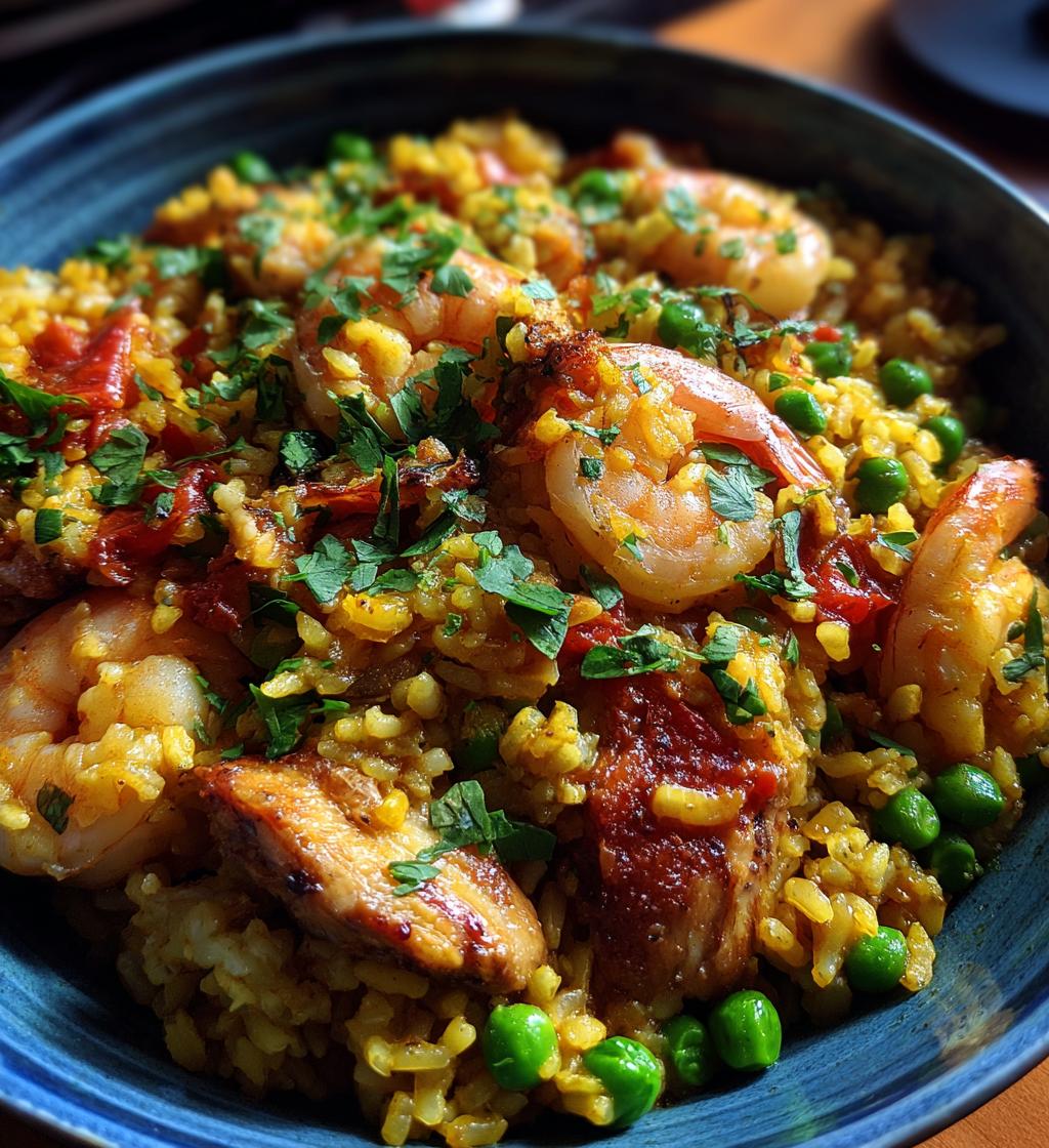 spanish paella - detail 1