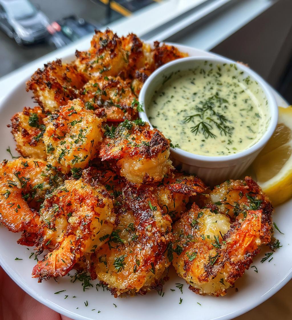spicy garlic parmesan grilled shrimp with lemon herb aioli - detail 1