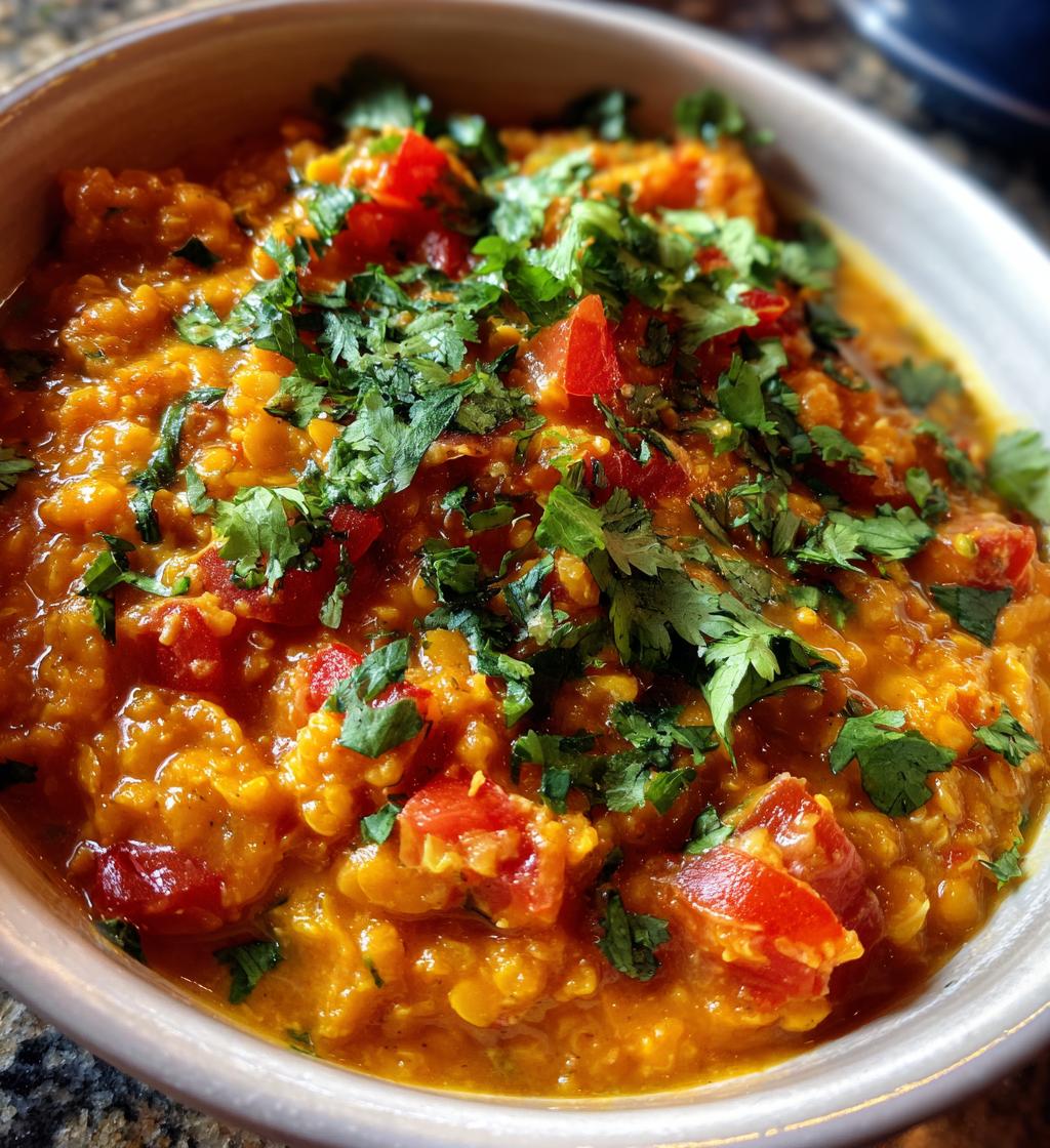 spicy red lentil curry recipe