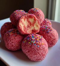strawberry cake truffles