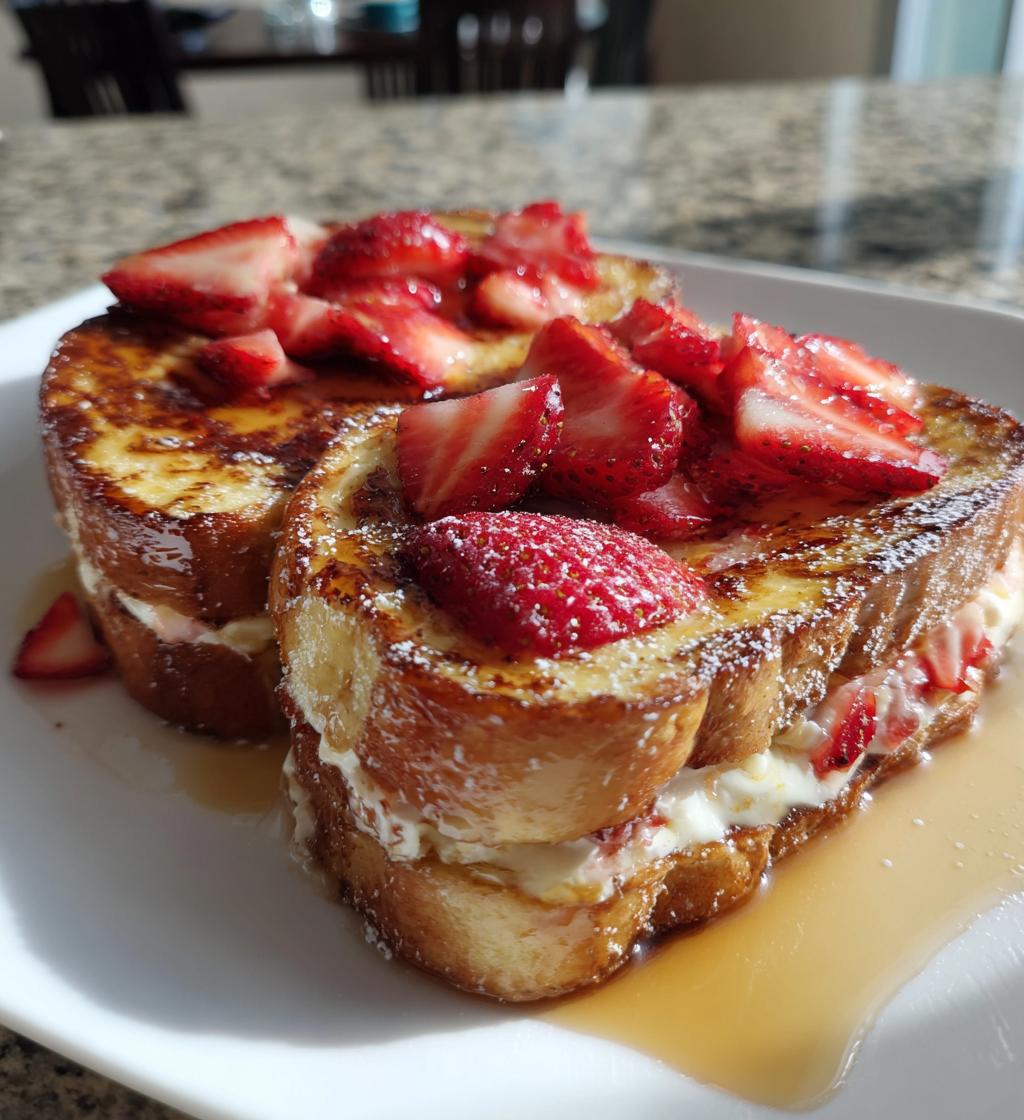 strawberry cheesecake french toast recipe - detail 1