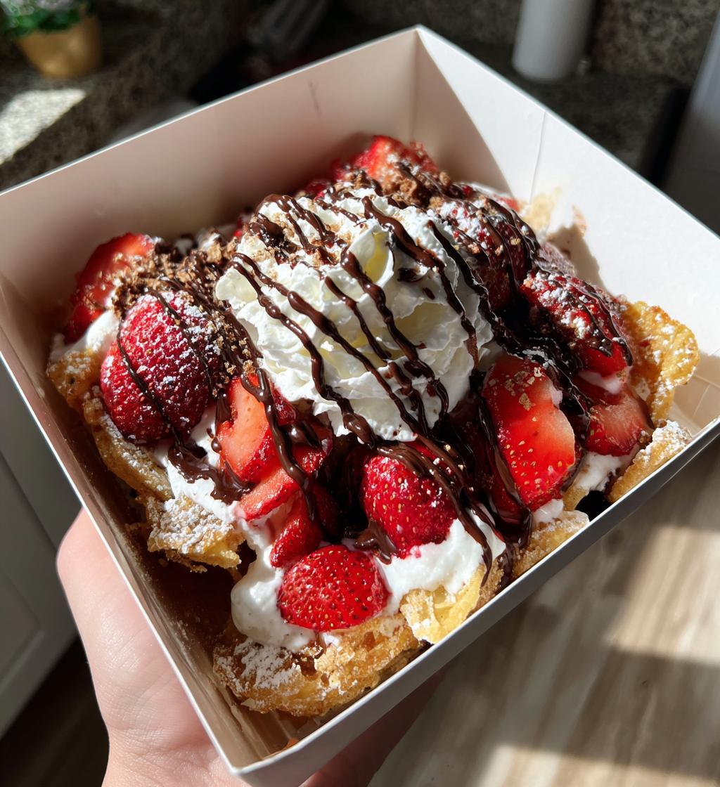 strawberry cheesecake nachos box - detail 1
