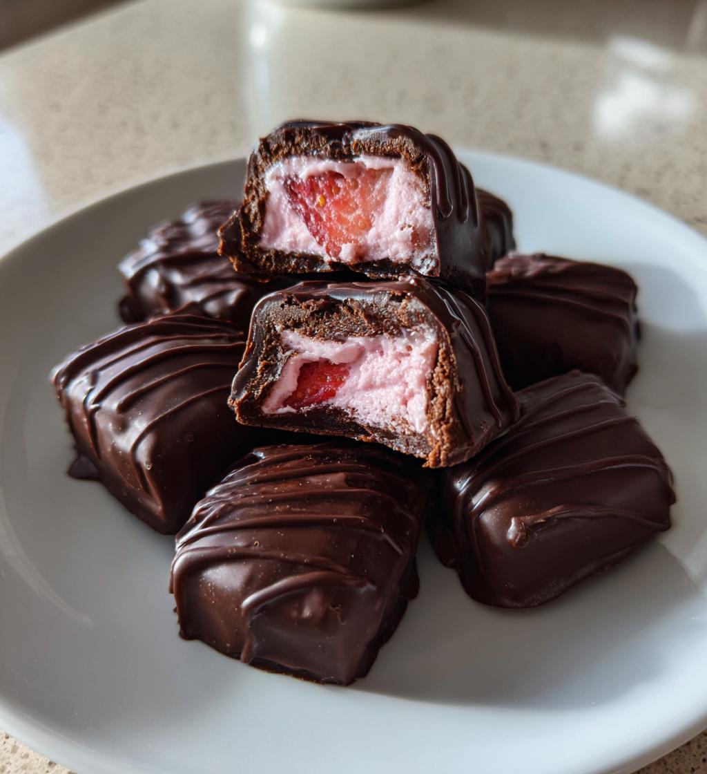 strawberry cream chocolates